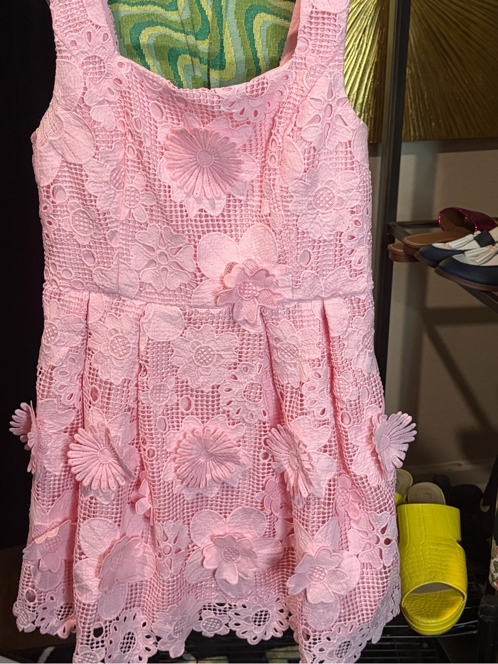 Lilly Pulitzer pink skirted romper
